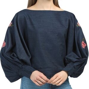Nanette Lepore Dolman Sleeve Crop Top